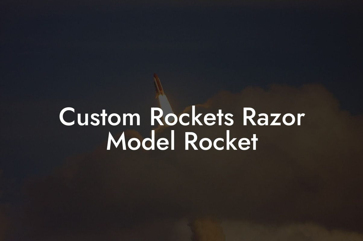 Custom Rockets Razor Model Rocket