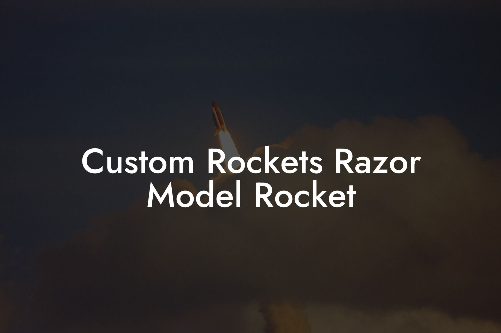 Custom Rockets Razor Model Rocket
