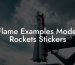 Flame Examples Model Rockets Stickers