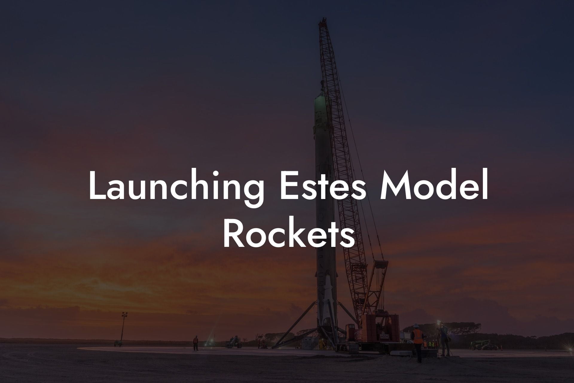 Launching Estes Model Rockets