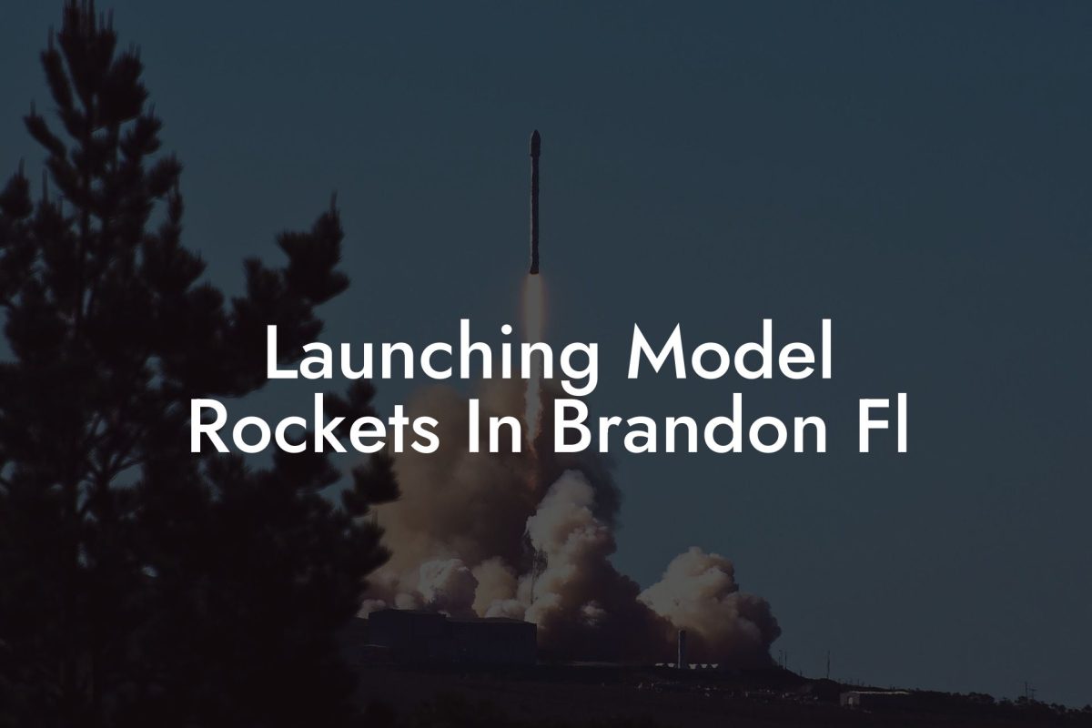 Launching Model Rockets In Brandon Fl