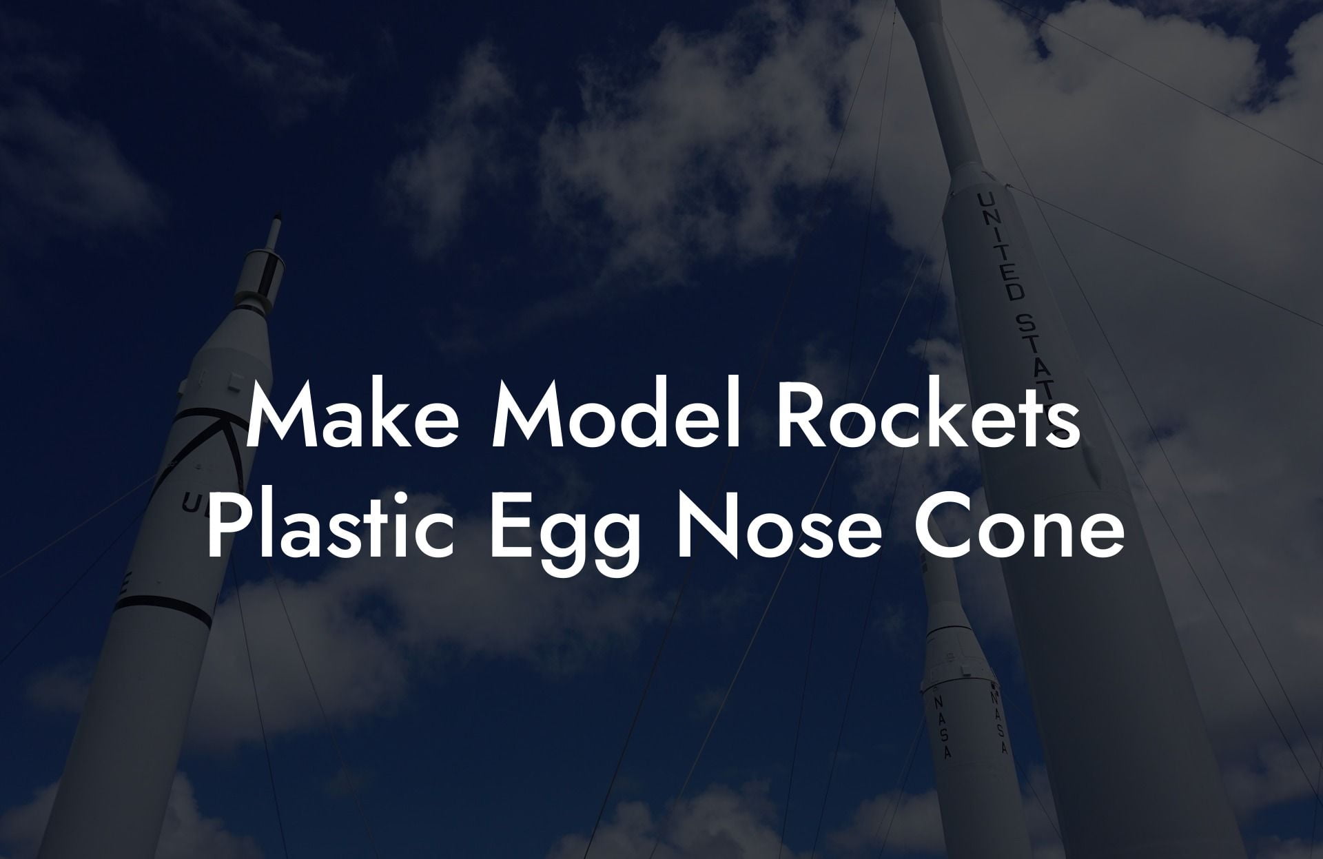 Make Model Rockets Plastic Egg Nose Cone
