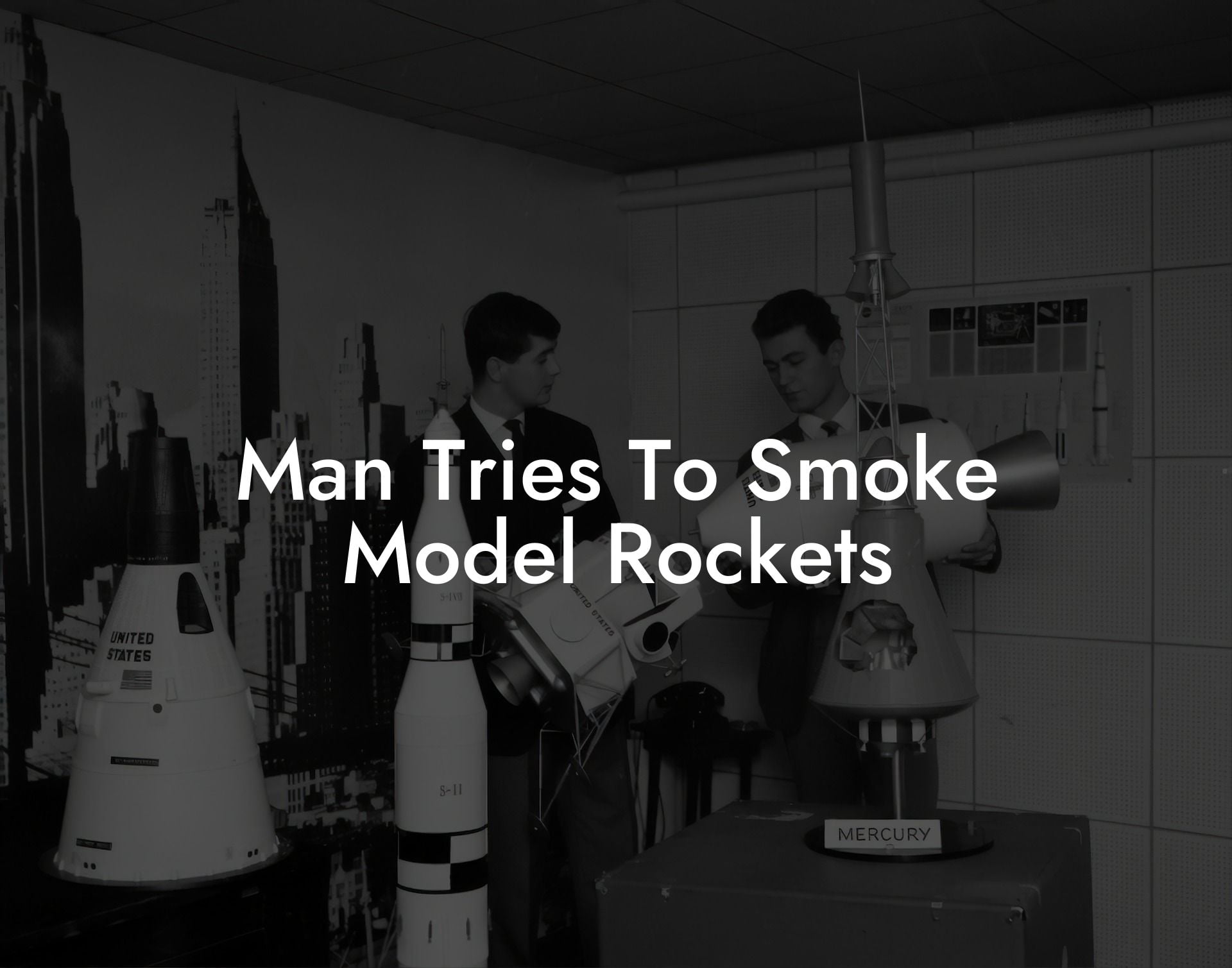 Man Tries To Smoke Model Rockets
