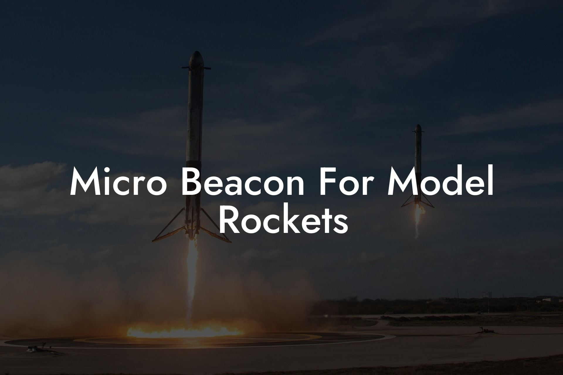 Micro Beacon For Model Rockets