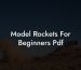 Model Rockets For Beginners Pdf