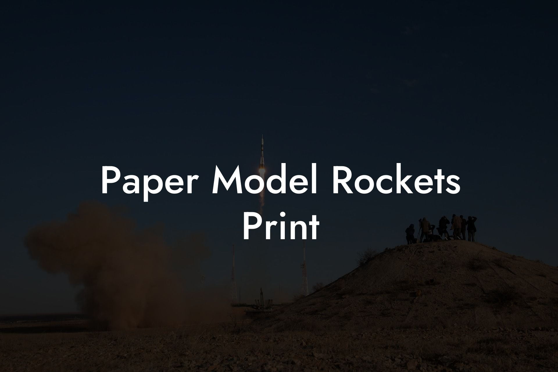 Paper Model Rockets Print