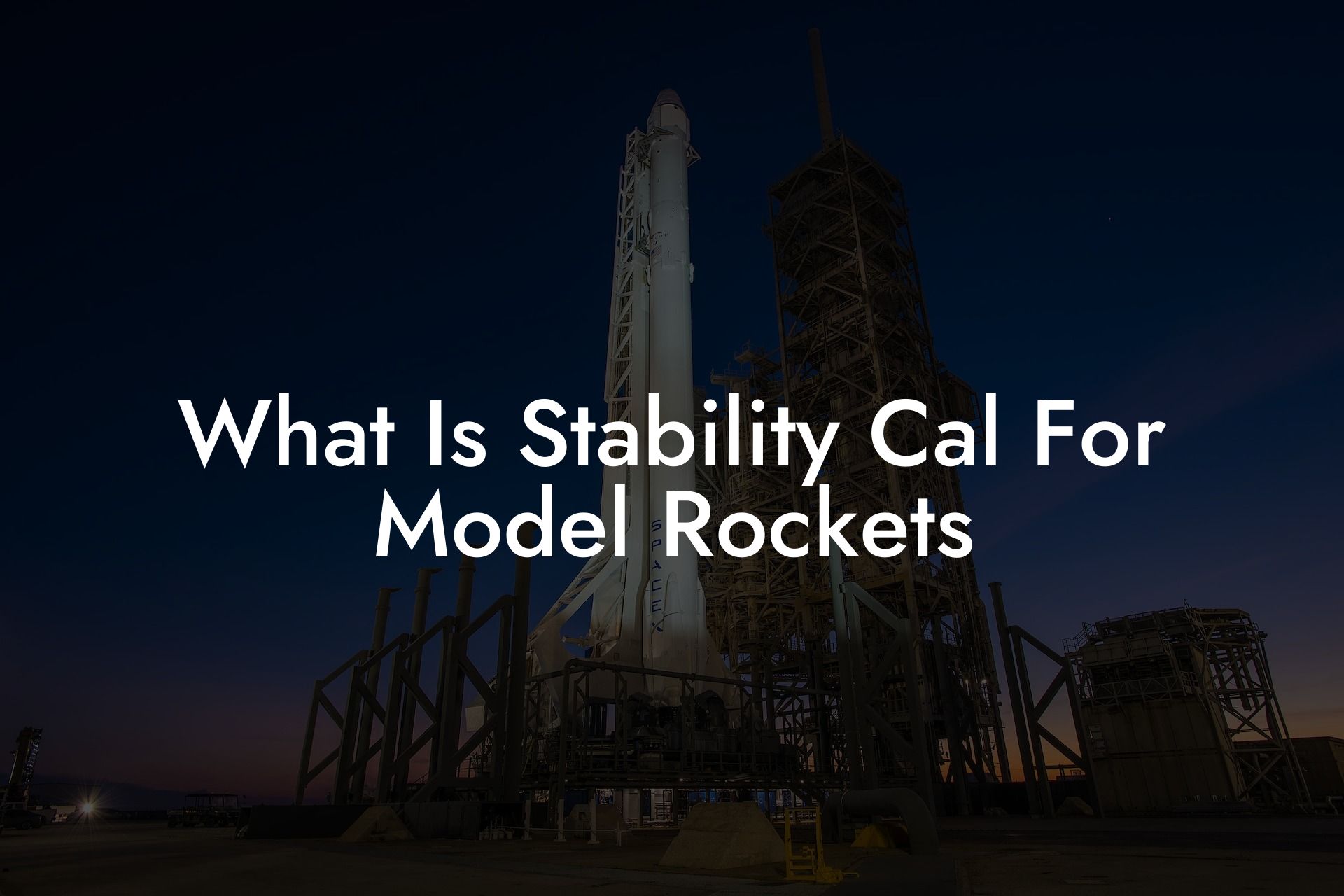 What Is Stability Cal For Model Rockets