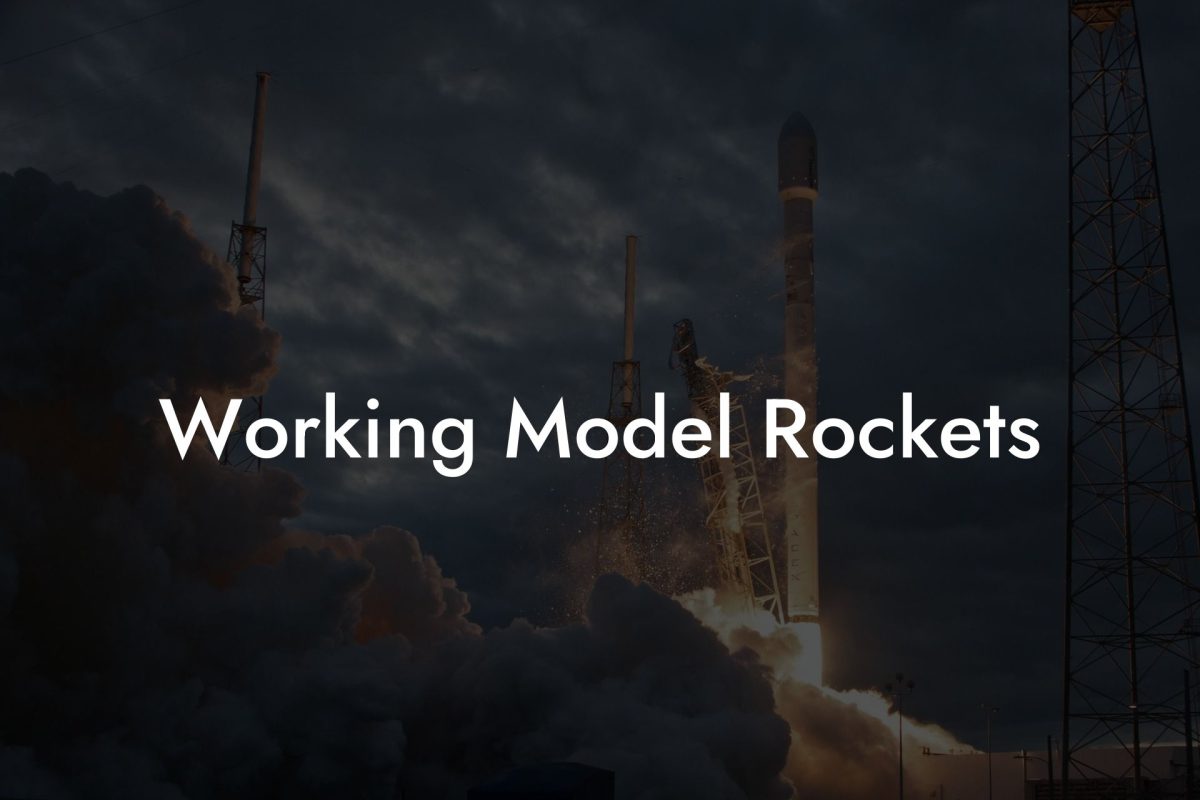 Working Model Rockets